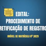 Solicitação de Retificação de Registro Imobiliário - Matrícula nº 3570